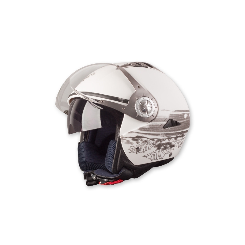 Offener Motorradhelm LS2 TOMCAT chrono weiß