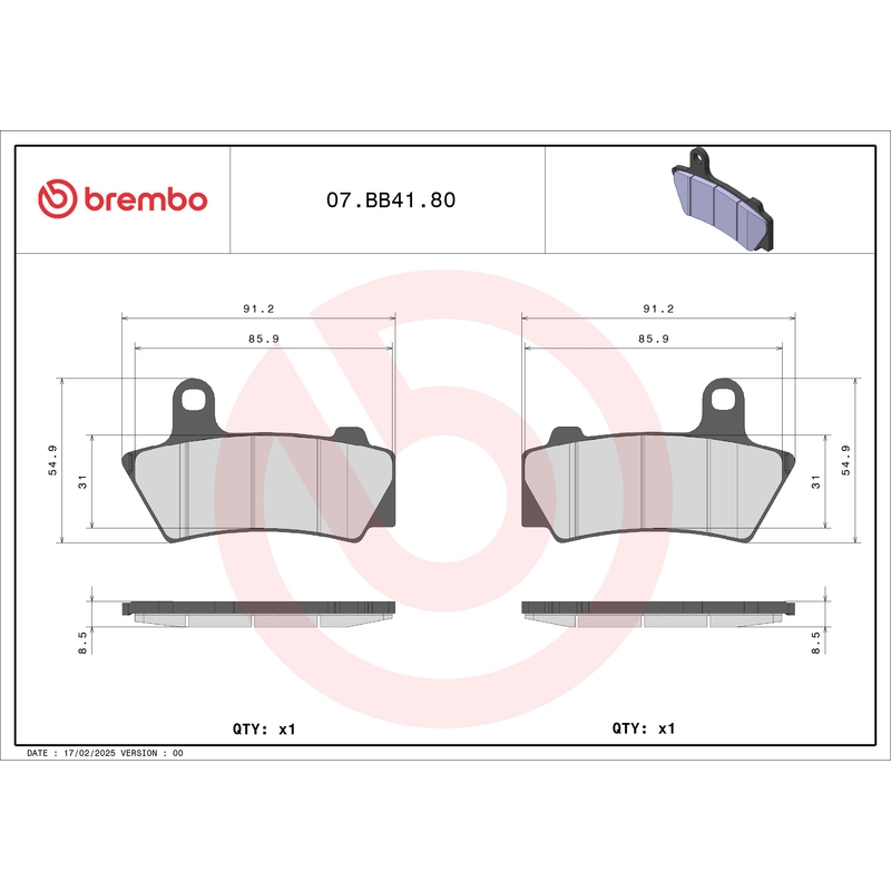 Bremsbeläge BREMBO