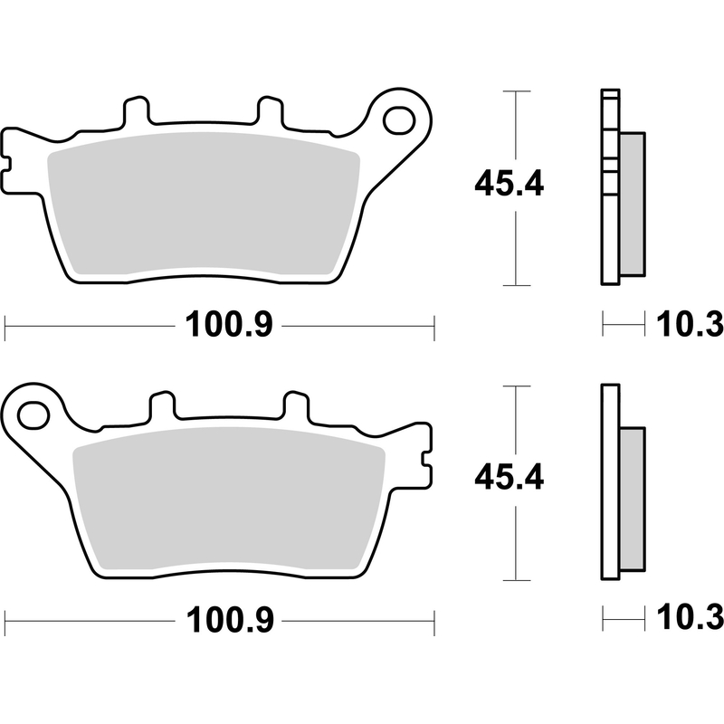 Bremsbeläge BREMBO für YAMAHA MXT 850 Niken / GT 2018-2022