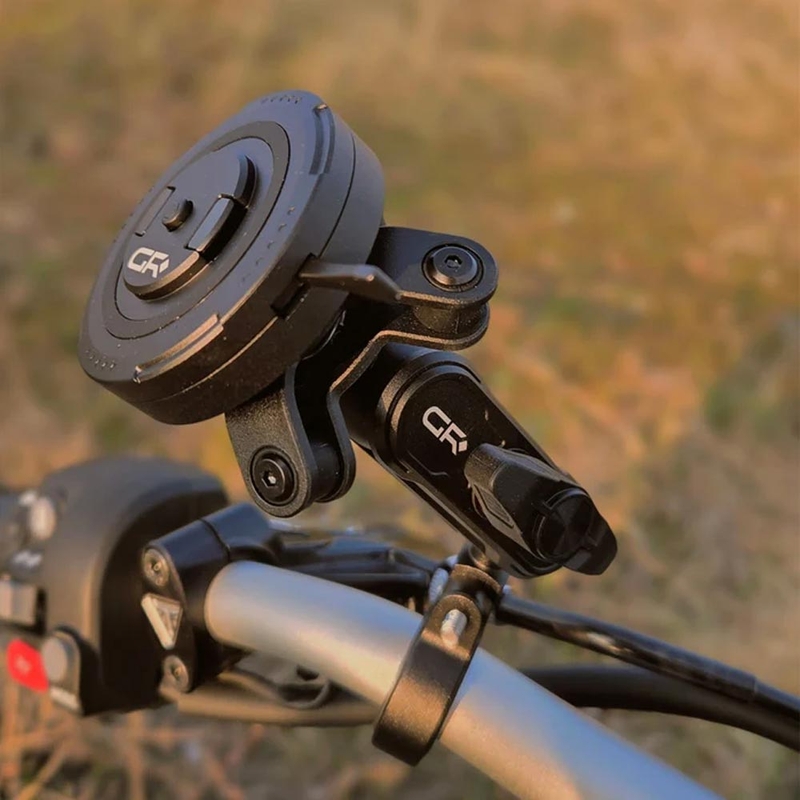 Motorradlenker-Handyhalterung mit 3D-Polyamid-Vibrationsdämpfer GRxplore MT6 schwarz