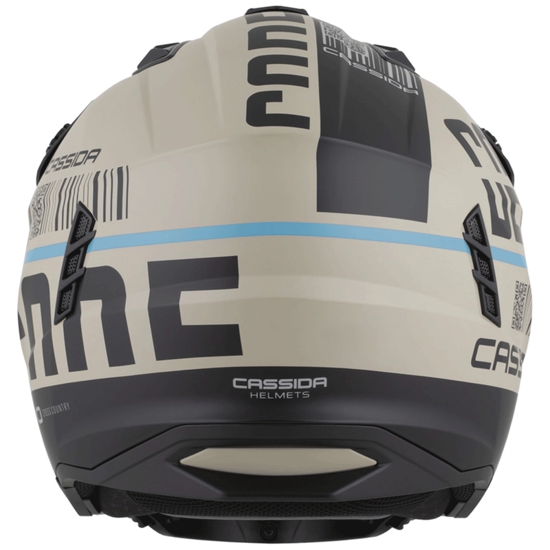 Modularer Motorradhelm Cross Country Code, matt sand-schwarz-hellblau