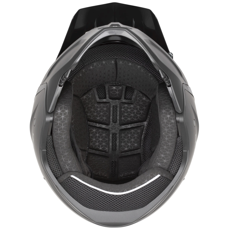 Modularer Motorradhelm Cross Country Code, matt sand-schwarz-hellblau