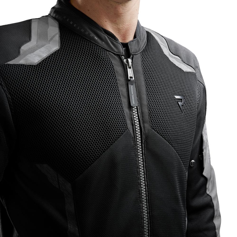 Rebelhorn Jax Motorradjacke schwarz-grau