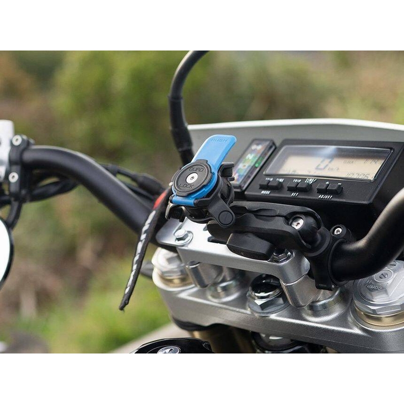 Quad Lock® 360 Handyhalterungskopf mit Entriegelungshebel, blau-schwarz