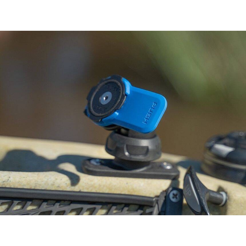 Quad Lock® 360 Handyhalterungskopf mit Entriegelungshebel, blau-schwarz