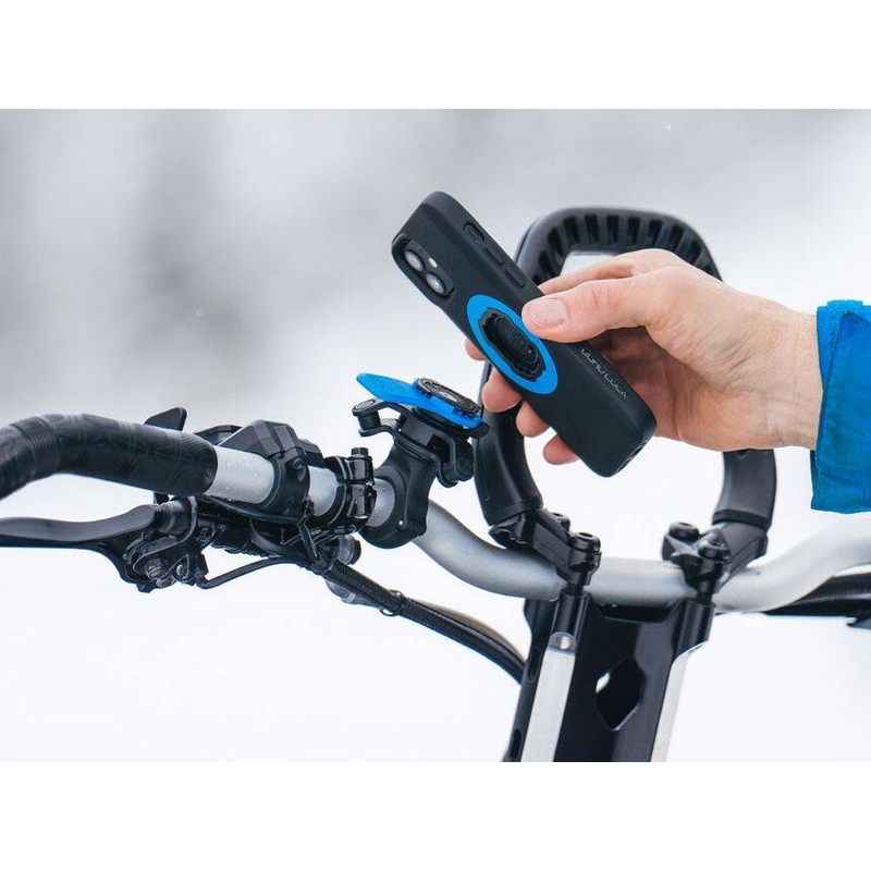 Quad Lock® 360 Handyhalterungskopf mit Entriegelungshebel, blau-schwarz