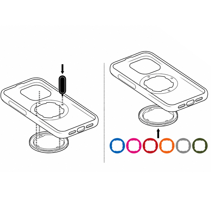 Quad Lock® MAG 2 Ring grau