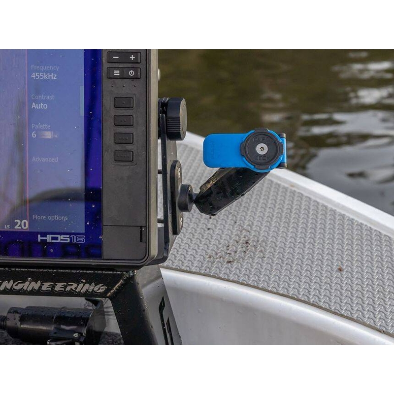 Quad Lock® 360 2-Loch Flache Rechteckbasis Schwarz