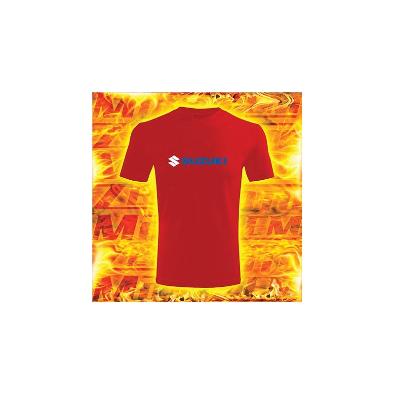 T-shirt s motivem Suzuki rot