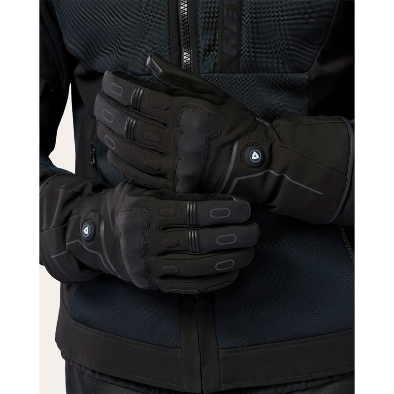 Revit Liberty 2 H2O beheizbare Motorradhandschuhe, schwarz
