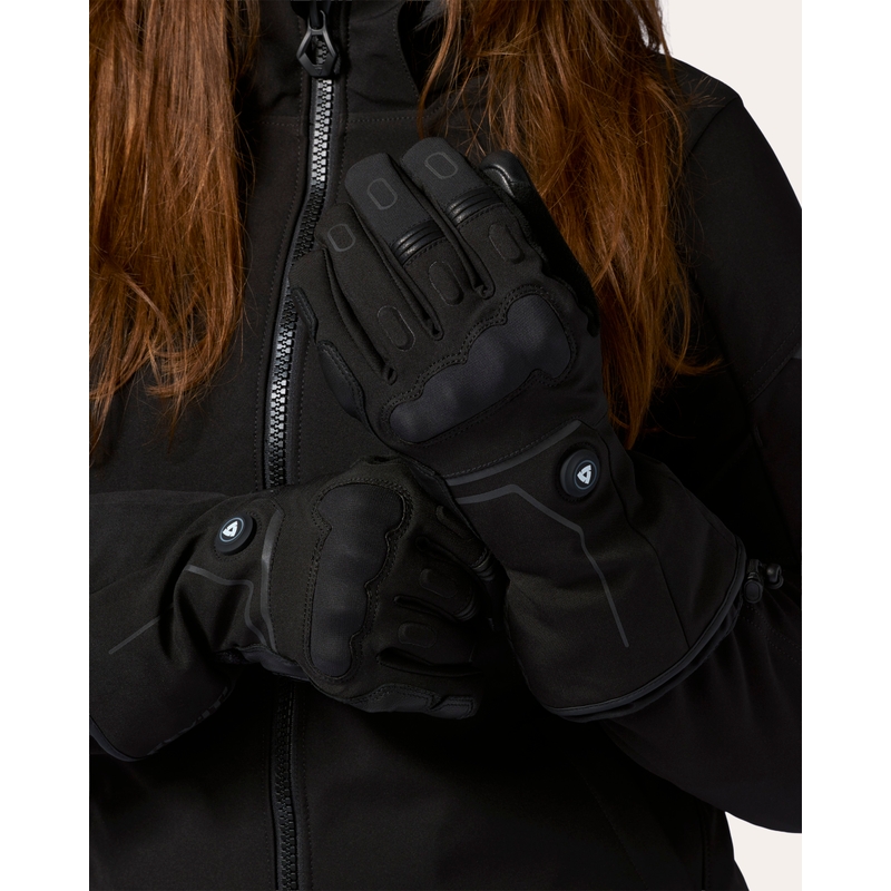 Revit Liberty 2 H2O Beheizbare Motorradhandschuhe für Damen, Schwarz