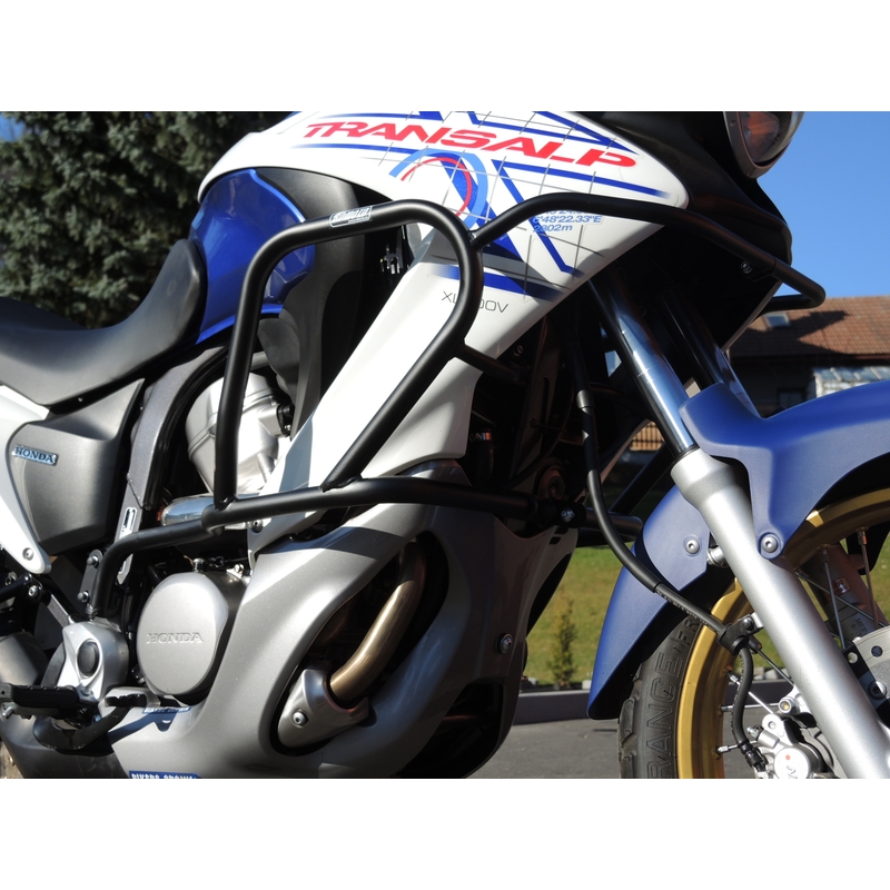 Motor Schutzrahmen RDMOTO schwarz matt für HONDA XL 700 V Transalp 2007-2012