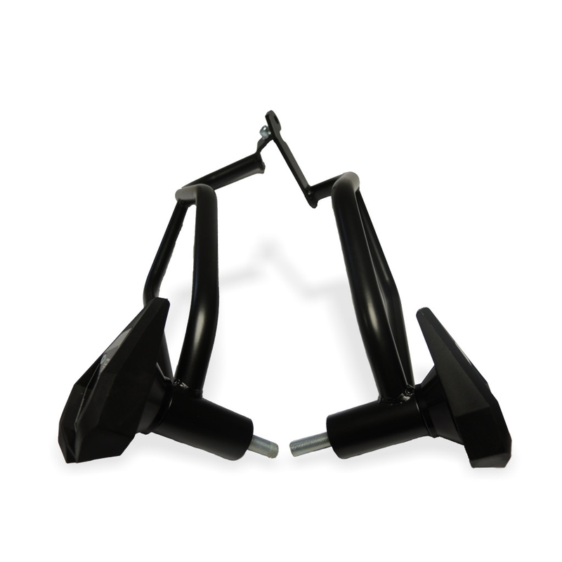 Motor Schutzrahmen RDMOTO schwarz matt with slider SL01 für YAMAHA MT-07 700 2014-2023, YAMAHA XSR 700 2014-2023