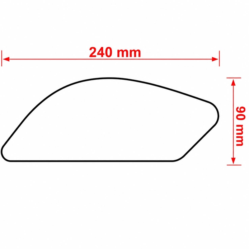 Seitliches Tankpad Print HDR367 schwarz