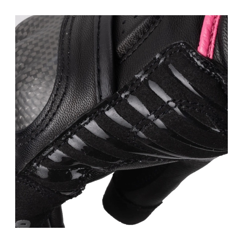 Damen-Motorradhandschuhe Oxford RP-5 3.0 schwarz-weiß-rosa