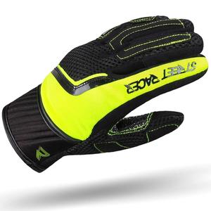 Motorradhandschuhe Street Racer Stunt Schwarz-Fluo Gelb