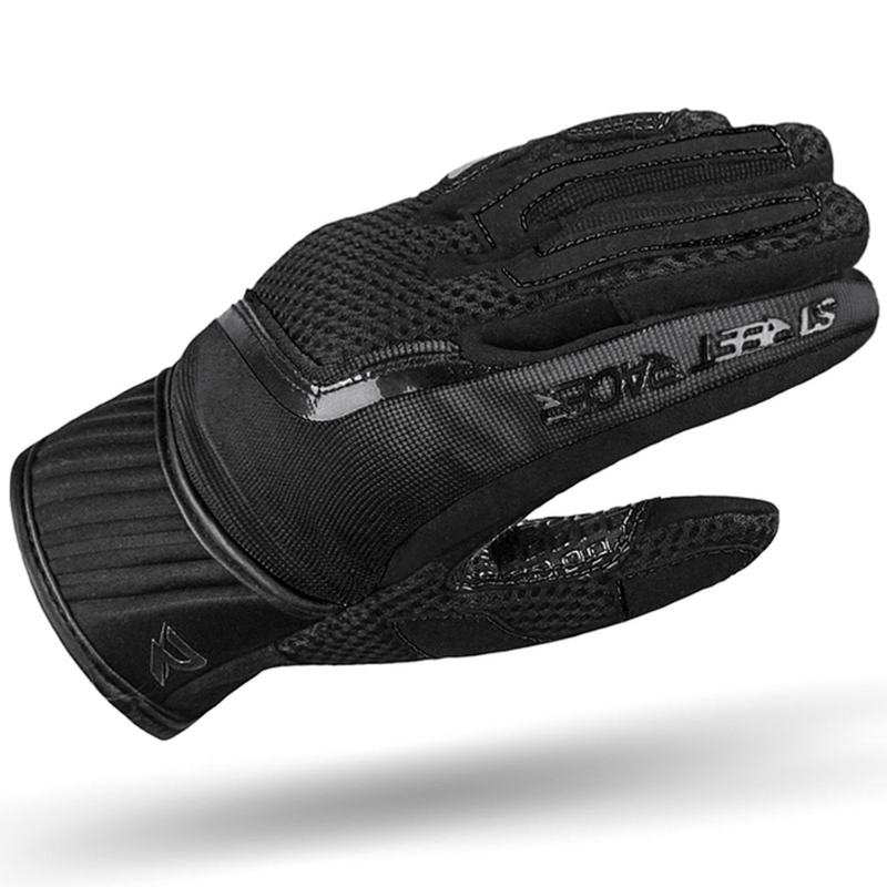 Street Racer Stunt Motorradhandschuhe Schwarz