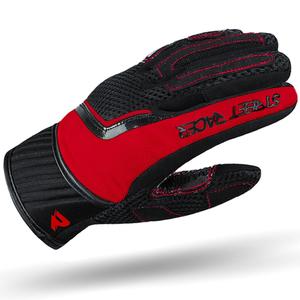 Damen Motorradhandschuhe Street Racer Stunt schwarz-rot