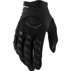 Kinder-Motocrosshandschuhe, 100 % Airmatic, schwarz