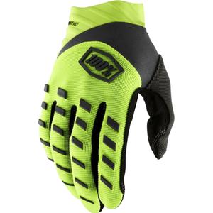 Kinder-Motocrosshandschuhe, 100 % Airmatic, gelb-schwarz