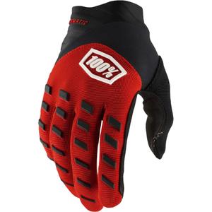 Kinder-Motocrosshandschuhe 100% Airmatic rot-schwarz