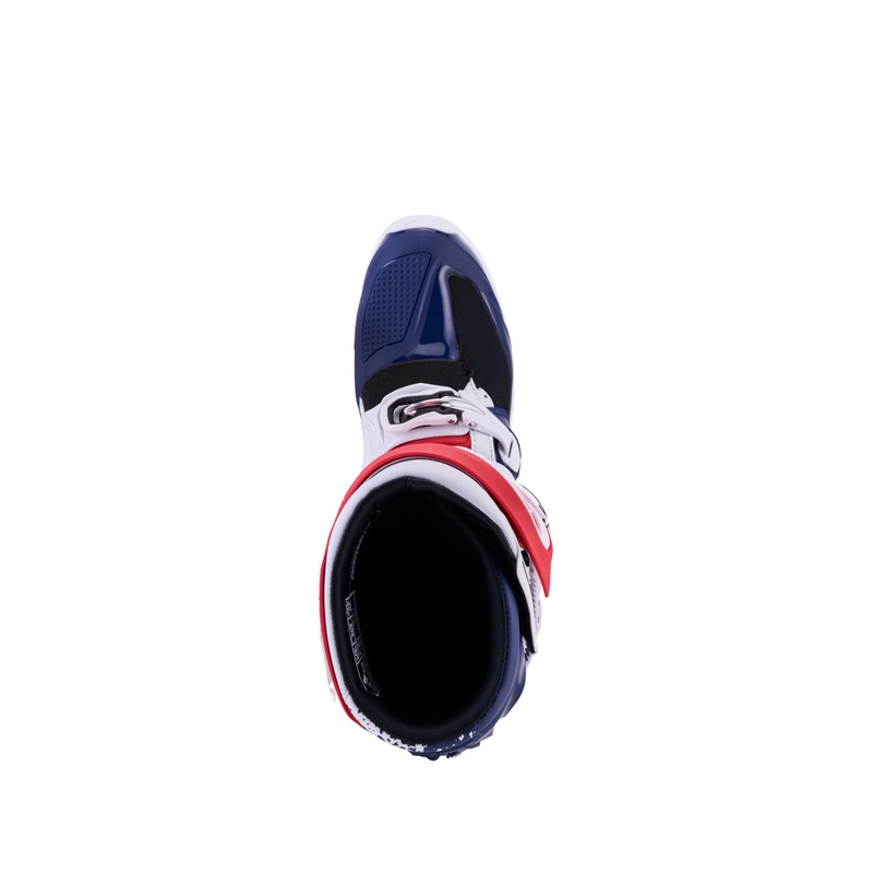 Alpinestars TECH 7 UNITY Motocross-Stiefel rot-weiß-blau