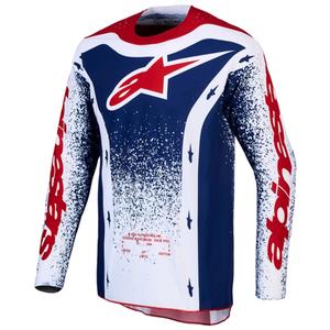 Alpinestars Techstar Unity Motocross-Trikot in limitierter Auflage, rot-weiß-blau