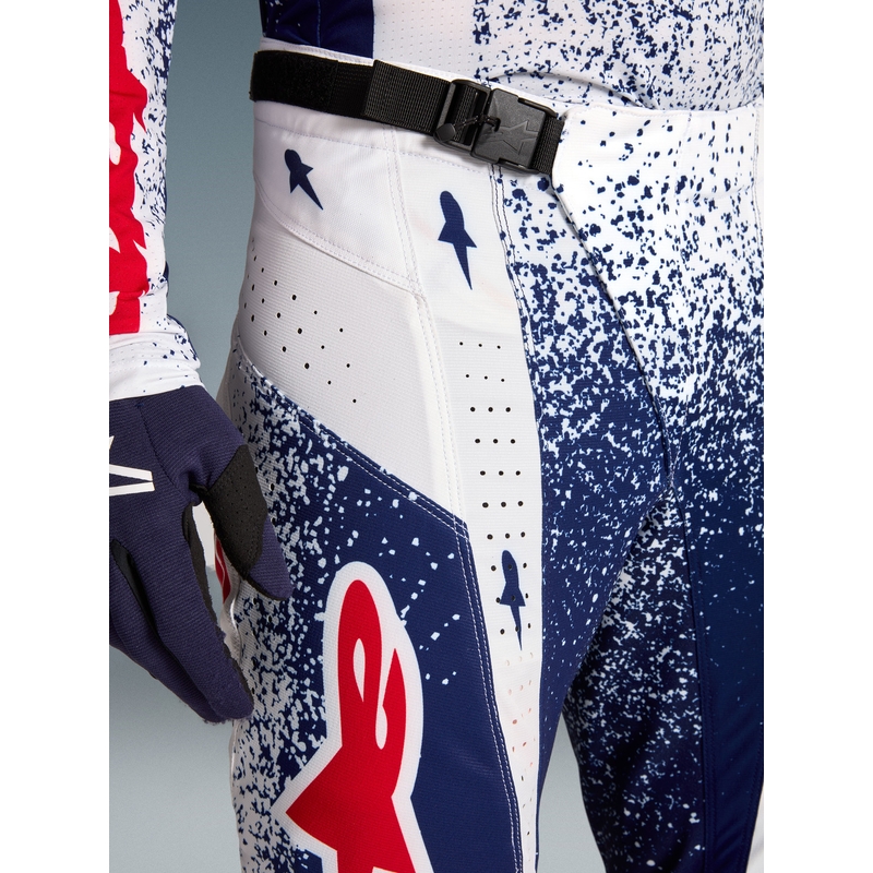 Alpinestars Techstar Limited Edition Unity Rot-Weiß-Blaue Motocross-Hose