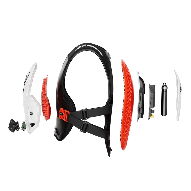 Alpinestars TECH-AIR®MX Plasma-Airbagweste, weiß-schwarz-rot