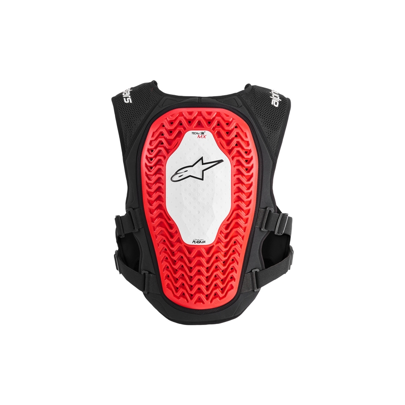 Alpinestars TECH-AIR®MX Plasma-Airbagweste, weiß-schwarz-rot