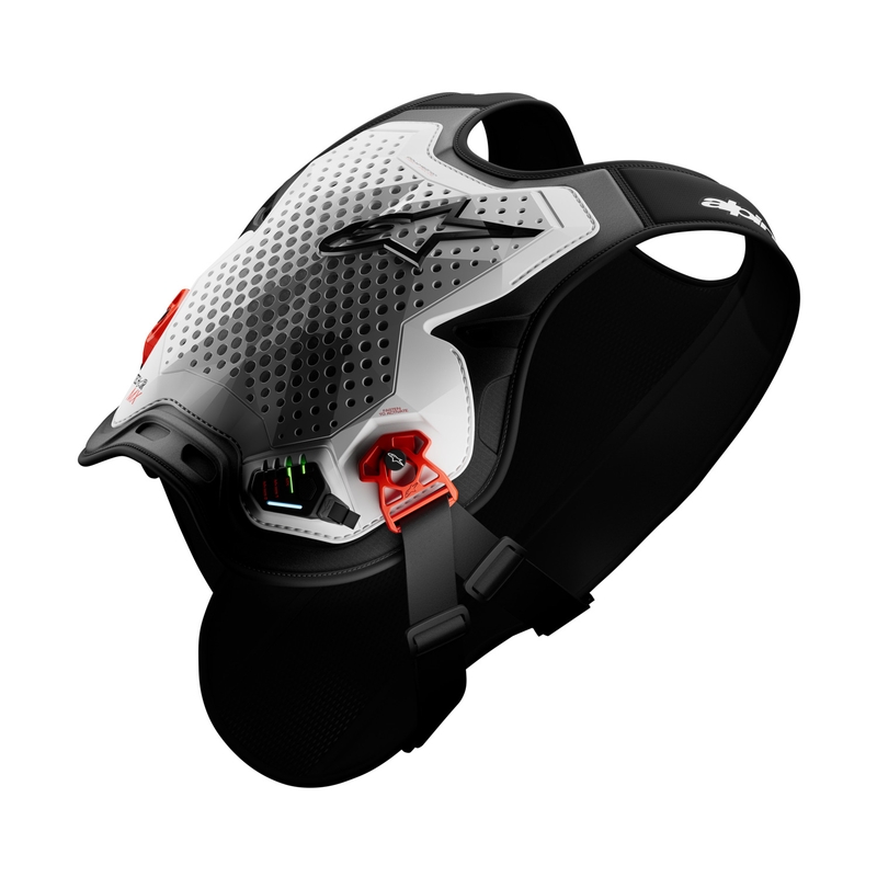 Alpinestars TECH-AIR®MX Plasma-Airbagweste, weiß-schwarz-rot