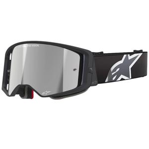 Alpinestars Supertech Corp Motocross-Brille Schwarz-Grau mit silberner Linse