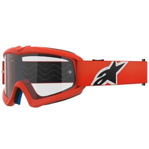 Alpinestars Vision Youth Corp Kinder-Motocross-Brille orange mit klarer Linse
