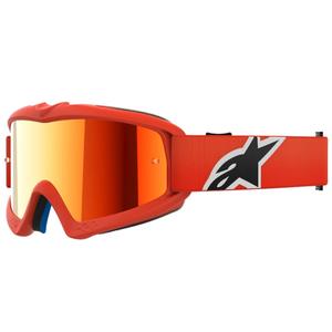 Alpinestars Vision Youth Corp Kinder-Motocross-Brille in Orange mit verspiegelten roten Gläsern