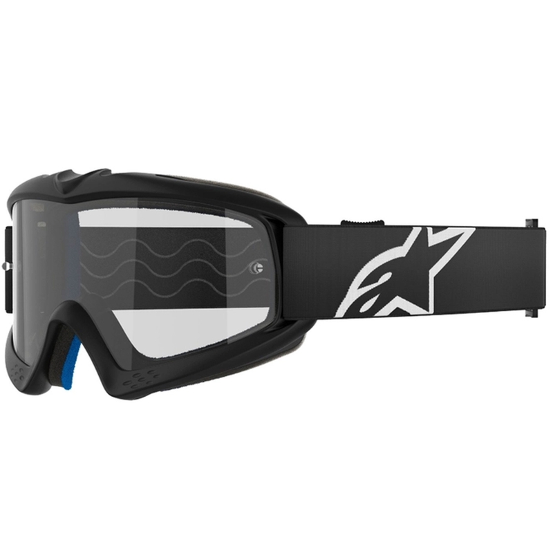 Alpinestars Vision Youth Corp Kinder-Motocross-Brille schwarz mit klarer Linse