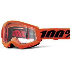Motocrossbrille Strata 2 New orange (klares Plexiglas)
