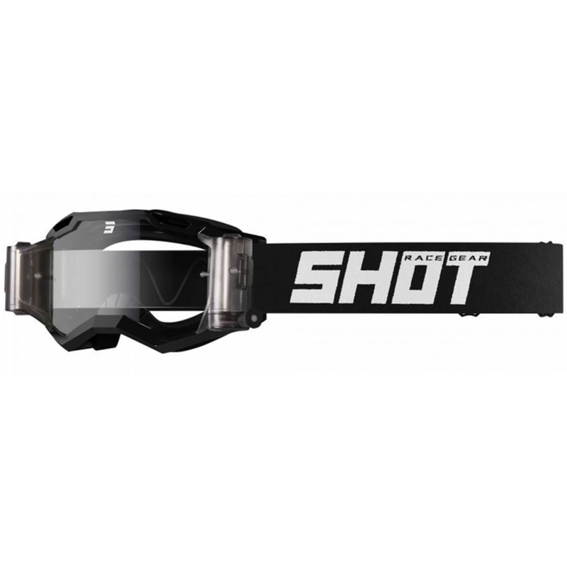 Motocross-Schutzbrille Shot Assault 2.0 Solid Roll-Off schwarz