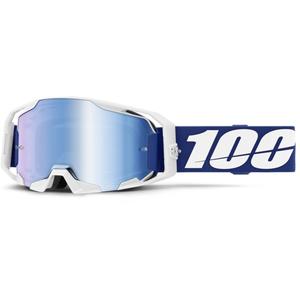 Motocross-Brille 100 % ARmatic blau mit blauem Plexiglas