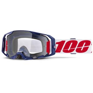 100 % ARmatic Mach Z Motocross-Brille mit klarem Plexiglas