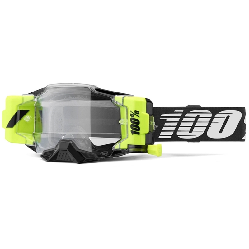 Motocross-Brille 100 % – USA Armega Forecast Schwarz (Klarglas)