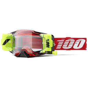 Motocross-Brille 100 % – USA Armega Forecast Rot (Klarglas)