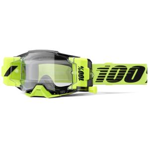 Motocross-Brille 100 % – USA Armega Forecast fluo grün (klares Glas)
