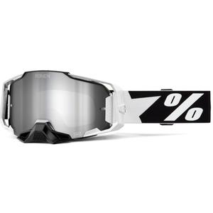 Motocross-Brille 100 % – USA ARMEGA Renen silbernes Plexiglas
