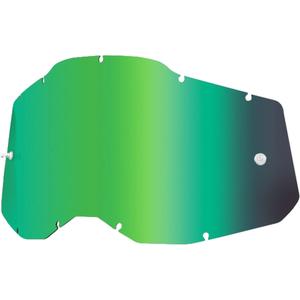 Plexi 100% Racecraft 2/Accuri 2/Strata 2 grün verspiegelt (Anti-Beschlag)
