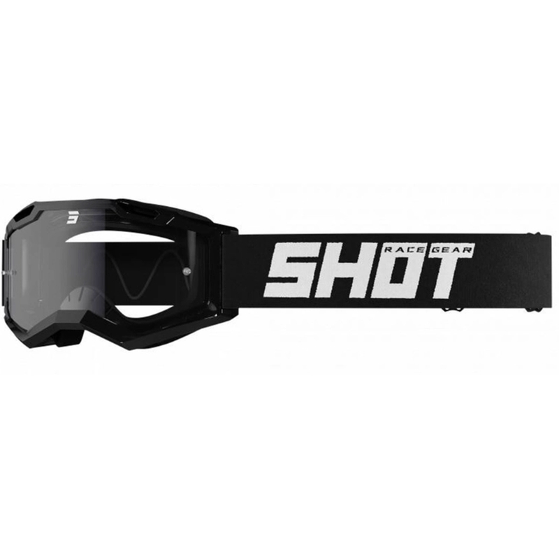 Motocross-Schutzbrille Shot Assault 2.0 Solid Enduro schwarz