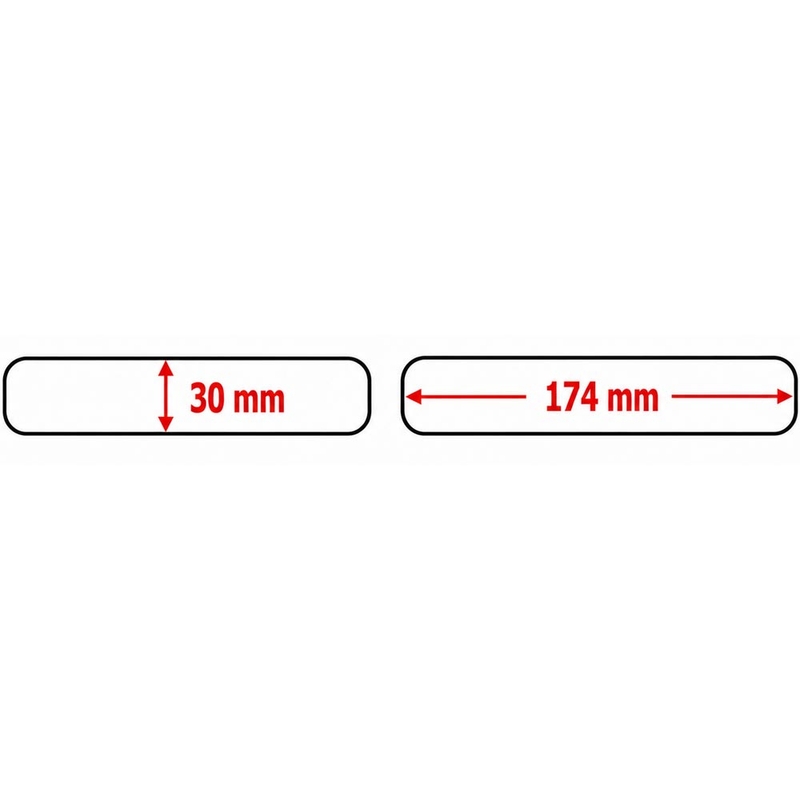 Aufkleber-Set Universal-Kit Medium HDR283 transparent