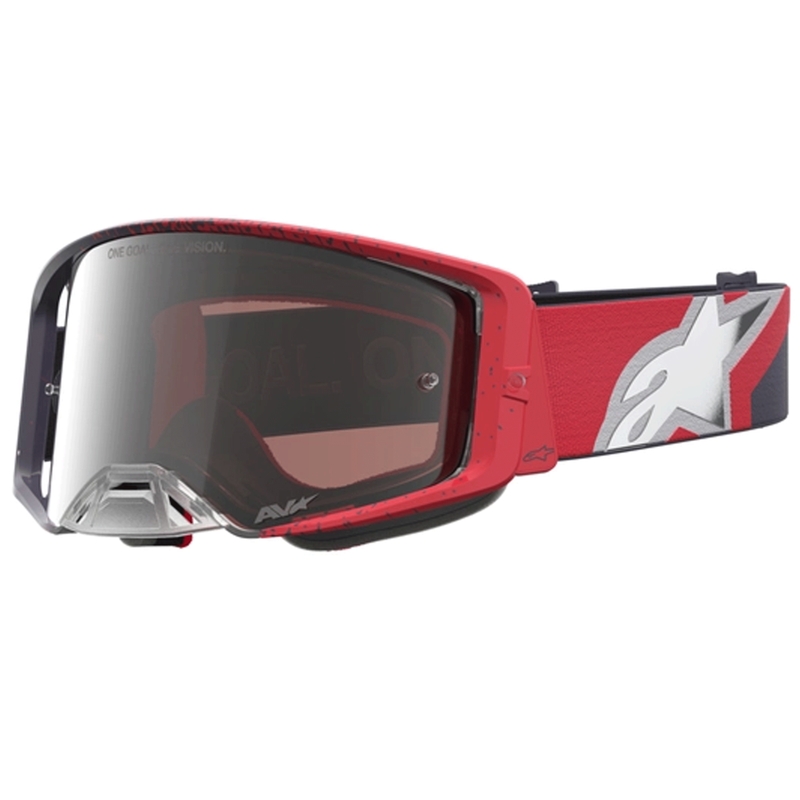 Alpinestars Supertech Motocross-Brille schwarz-rot