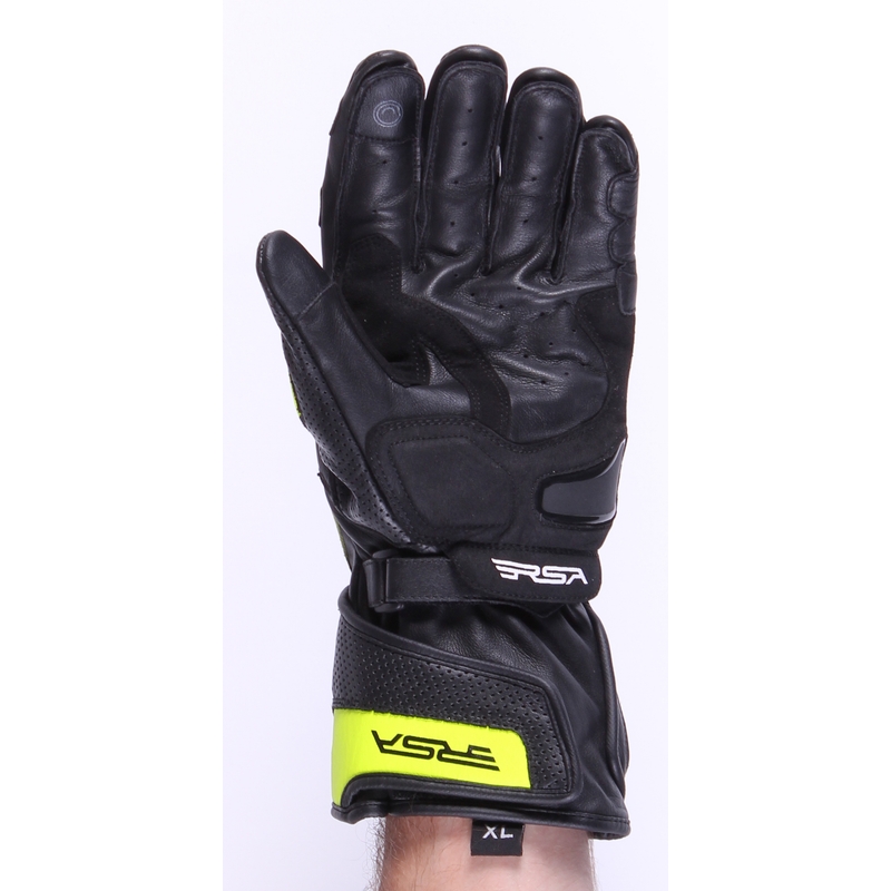 Motorradhandschuhe RSA Colorado schwarz-fluo gelb Ausverkauf