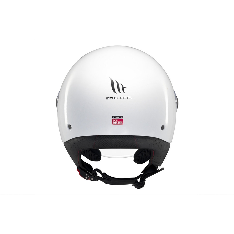 Offener Motorradhelm MT Street S, glänzend weiß - II. Qualität