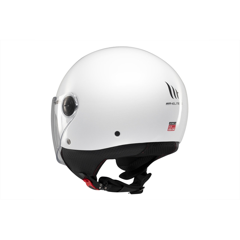 Offener Motorradhelm MT Street S, glänzend weiß - II. Qualität